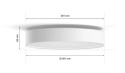 Lampa sufitowa Philips Hue White Ambiance Enrave średnia Biały