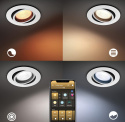 Philips Hue White ambiance reflektor wpuszczany Milliskin 3x5W