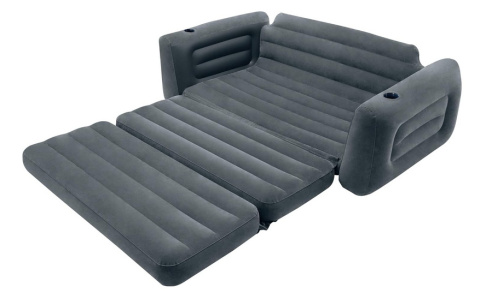 Intex Sofa Rozkładana, Czarny, 203 x 224 x 66 cm, Bez Pompki Intex Sofa Rozkładana, Czarny, 203 x 224 x 66 cm, Bez Pompki