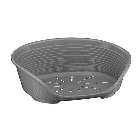 Ciemnoszare, plastikowe legowisko dla dużych psów Ferplast SIESTA DELUXE 12