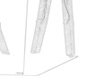 Beliani ANGELI dekoracja ogrodowa LED renifer 92/85/49 cm biała