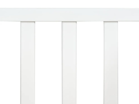 Beliani Łóżeczko dziecięce KIAMA 60 × 120 cm białe z drewna sosnowego