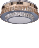 Beliani Wentylator sufitowy z lampą LED złoty ASHLEY glamour z pilotem
