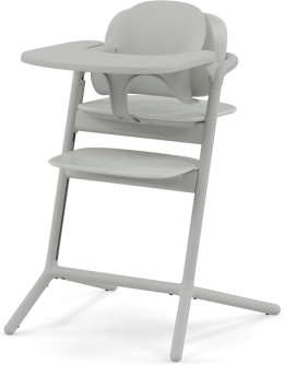 Cybex Gold LEMO 3w1 Krzesełko do Karmienia Rosnące Suede Grey – Zestaw z Baby Set i Tacką