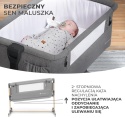 Łóżeczko Dostawne 3w1 Kinderkraft NESTE GROW – Jasnoszary