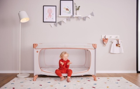 Łóżeczko Podróżne Hauck Dream N Play Plus | Dusty Mint | 120x60 cm