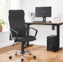 Ergonomiczny Fotel Biurowy SONGMICS OBN034B01 – Czarny – 120 kg