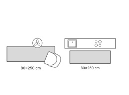 Chodnik Villeroy & Boch – Niebieski Welur – 80x240 cm – Wysoka Gęstość
