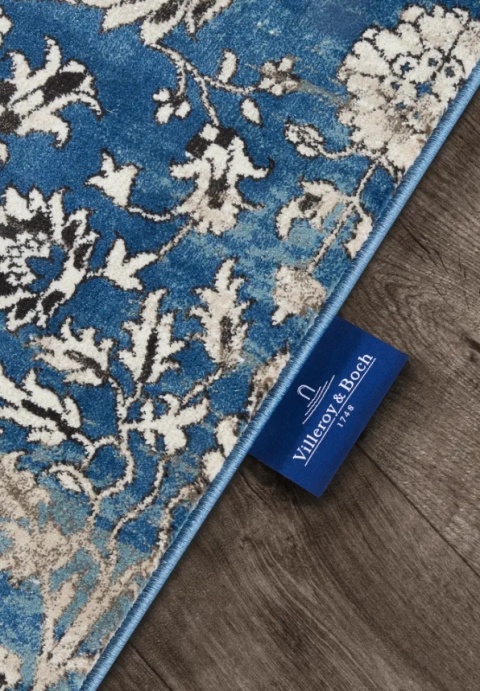 Chodnik Villeroy & Boch – Niebieski Welur – 80x240 cm – Wysoka Gęstość
