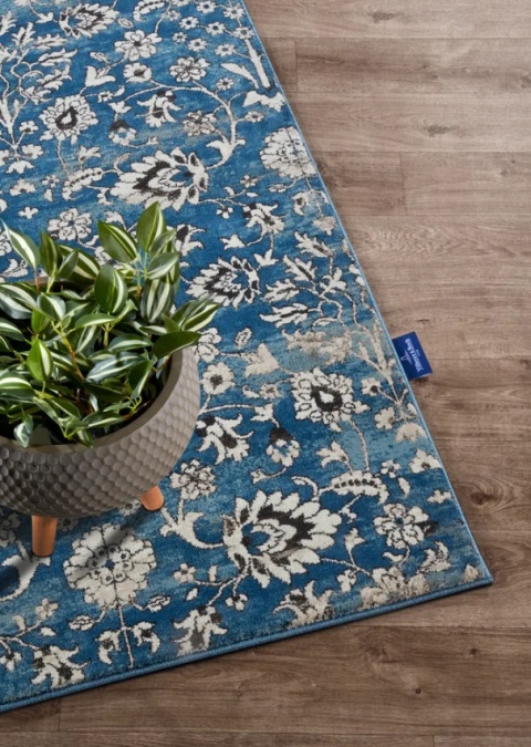 Chodnik Villeroy & Boch – Niebieski Welur – 80x240 cm – Wysoka Gęstość
