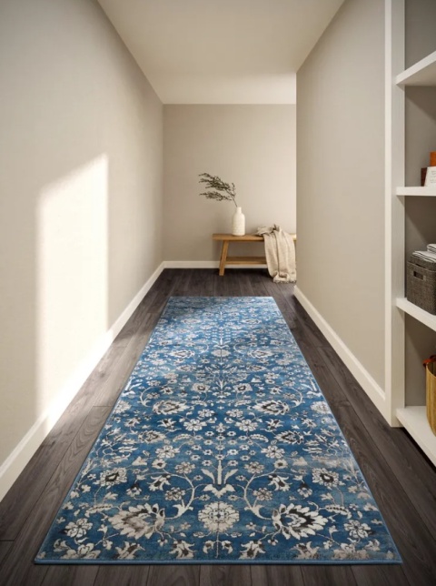 Chodnik Villeroy & Boch – Niebieski Welur – 80x240 cm – Wysoka Gęstość
