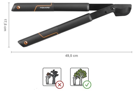 Sekator Nożycowy do Gałęzi Fiskars SingleStep L28 – 50 cm