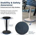 Wysoki Stołek Ergonomiczny Backerz – Aktywne Siedzenie – 55-80 cm – Czarny Mat