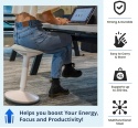 Wysoki Stołek Ergonomiczny Backerz – Aktywne Siedzenie – 55-80 cm – Czarny Mat