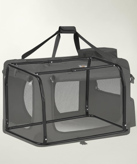 Składany Transporter dla Psa i Kota Feandrea – 70x52x52 cm – Czarny