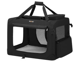 Składany Transporter dla Psa i Kota Feandrea – 70x52x52 cm – Czarny