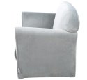 Dziecięca Sofa Welurowa Roba Lil Sofa – 2-osobowa – Srebrnoszara