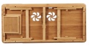 Bambusowy Stolik pod Laptopa Relaxdays XL – Regulowany – Brązowy