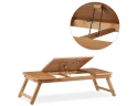 Bambusowy Stolik pod Laptopa Relaxdays XL – Regulowany – Brązowy
