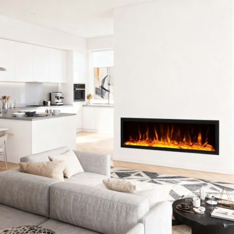 Panoramiczny Kominek Elektryczny LED Lumina Flame 42 – Slim Design 106 cm