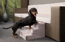 Schodki dla Psa Karlie Easy Step – 60x45x40 cm – Szare – Zdejmowany Pokrowiec