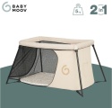 Babymoov Moov & Sleep Sand – Ultra-lekkie Łóżeczko Turystyczne i Kojec 2w1 – <5kg