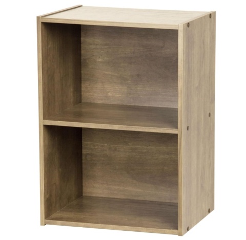 Modułowy Regał Iris Ohyama CX-2 – 2 Półki – Popielaty Brąz (Ash Brown)