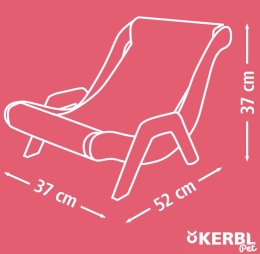 Leżak dla Kota Kerbl Pet Sundowner – Drewniane Legowisko z Mata do Drapania