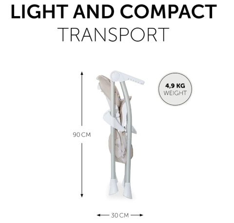 Krzesełko do karmienia Hauck Sit N Fold | Compact Design | Beige