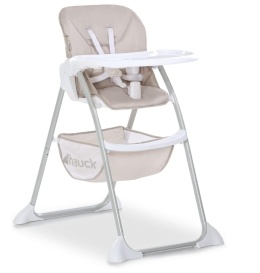 Krzesełko do karmienia Hauck Sit N Fold | Compact Design | Beige