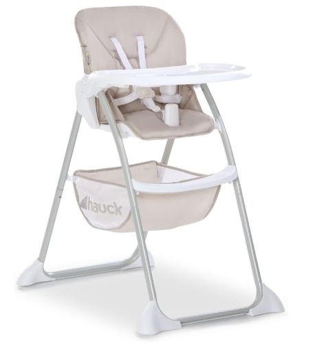 Krzesełko do karmienia Hauck Sit N Fold | Compact Design | Beige