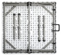 Kwadratowy Stół Składany HollyHOME 87x87 cm – Mobilny – HDPE & Żelazo
