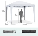 Pawilon Ogrodowy Pop-Up YITAHOME 3x3m | Wzmocniona Konstrukcja | Mobilny