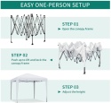 Pawilon Ogrodowy Pop-Up YITAHOME 3x3m | Wzmocniona Konstrukcja | Mobilny