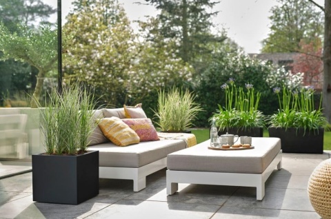 Donica Elho Vivo Next Square 40 | Living Black | 39x39 cm