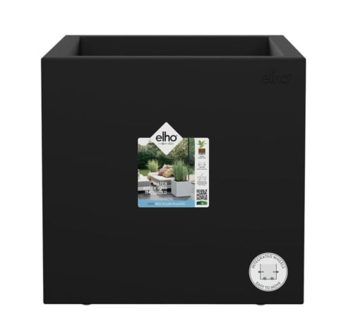 Donica Elho Vivo Next Square 40 | Living Black | 39x39 cm