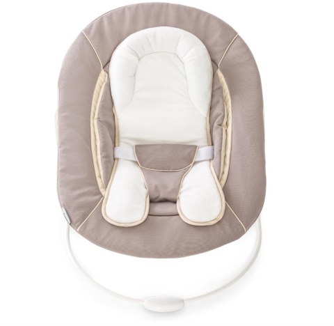 Leżaczek i Bujaczek 2 w 1 Hauck Alpha+ | Stretch Beige | Zestaw dla Noworodka