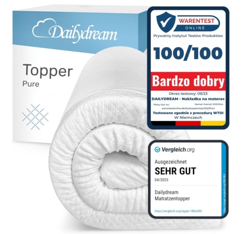Nakładka na Materac Dailydream Model M | Memory Foam | 80x190x5 cm