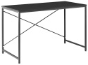 Beliani Andaste Biurko 120x60 cm Czarny – MDF, Metal, Industrialny Styl