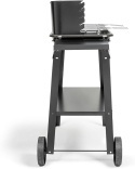 Grill Węglowy LIVOO DOC328 – 48x28 cm | 5 Poziomów Pieczenia | Na Kółkach | Półka Boczna