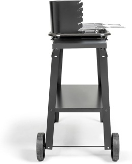 Grill Węglowy LIVOO DOC328 – 48x28 cm | 5 Poziomów Pieczenia | Na Kółkach | Półka Boczna