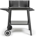 Grill Węglowy LIVOO DOC328 – 48x28 cm | 5 Poziomów Pieczenia | Na Kółkach | Półka Boczna