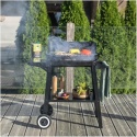 Grill Węglowy LIVOO DOC328 – 48x28 cm | 5 Poziomów Pieczenia | Na Kółkach | Półka Boczna
