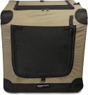 Klatka Tekstylna Amazon Basics M – 76x54x54 cm | Składana | Miękki Kojec Transportowy | Brązowa