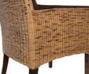 Krzesło Rattanowe Bilbao | Tapicerka Prairie Brown | Styl Kolonialny