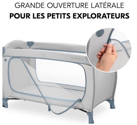 Łóżeczko Podróżne Hauck Sleep N Play Go Plus | Dusty Blue | Mobilne