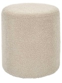 Pufa Siedzisko LUNA Boucle – Jasny Beż | Styl Boho Loft | 35 cm