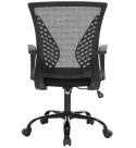 Krzesło Biurowe SONGMICS OBN22BK – Ergonomiczne | Oddychająca Siatka | Czarny
