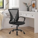 Krzesło Biurowe SONGMICS OBN22BK – Ergonomiczne | Oddychająca Siatka | Czarny
