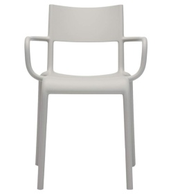 Krzesło Kartell Generic A – Projekt Philippe Starck | Krzesło Kawiarniane | Outdoor | Szare